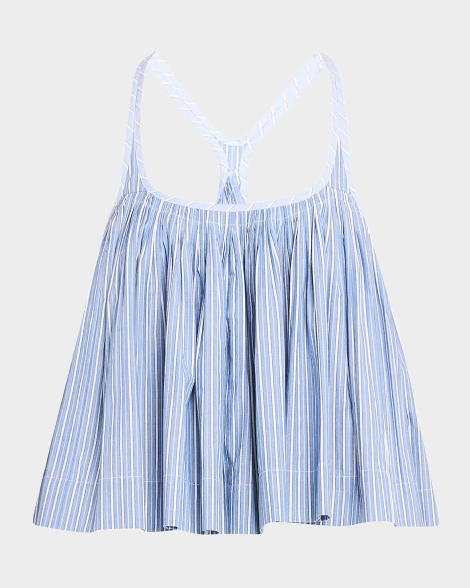 Helmi Stripe Shirting Tank Top